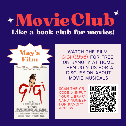 Movie Club, Like a Book Club for Movies promotional graphic