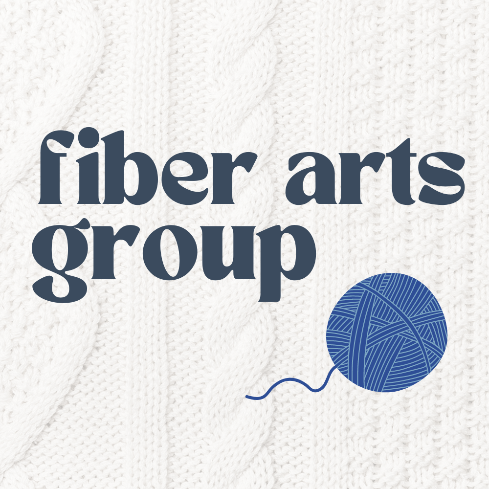 Graphic that says Fiber Arts Group