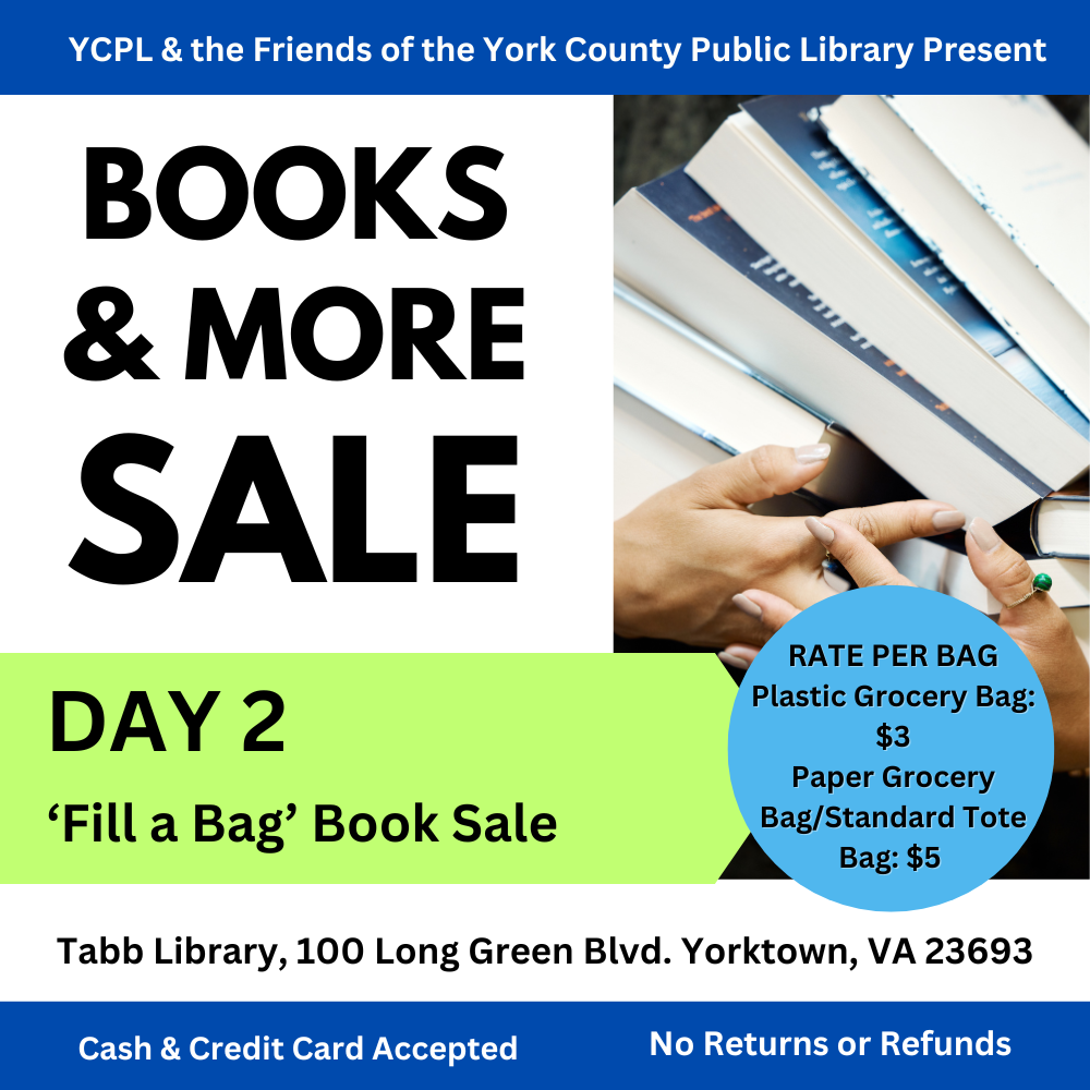 Books & More Sale Day 2 Fill a Bag Book Sale